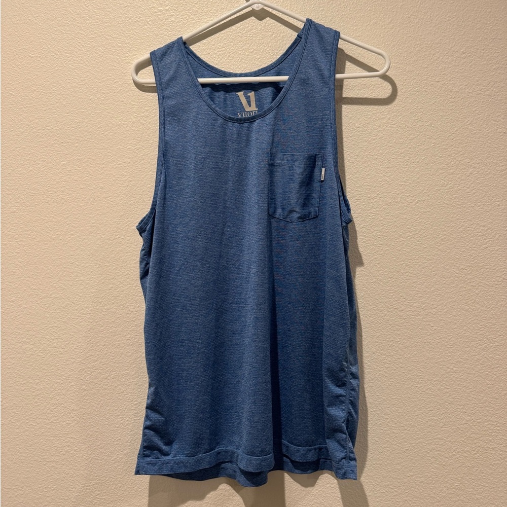 Vuori Tradewind Performance Blue Tank Top
